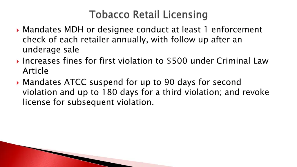 mandates mdh or designee conduct at least