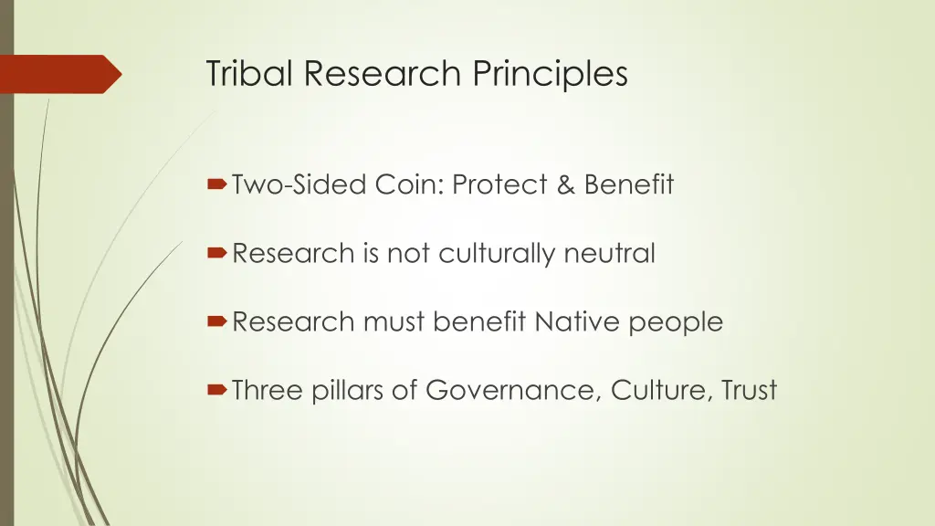 tribal research principles