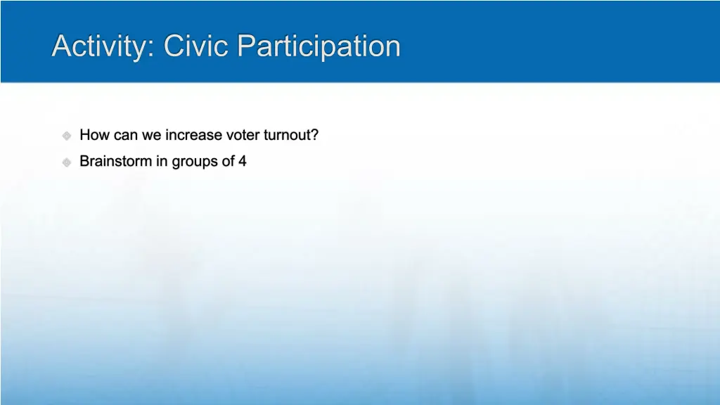 activity civic participation