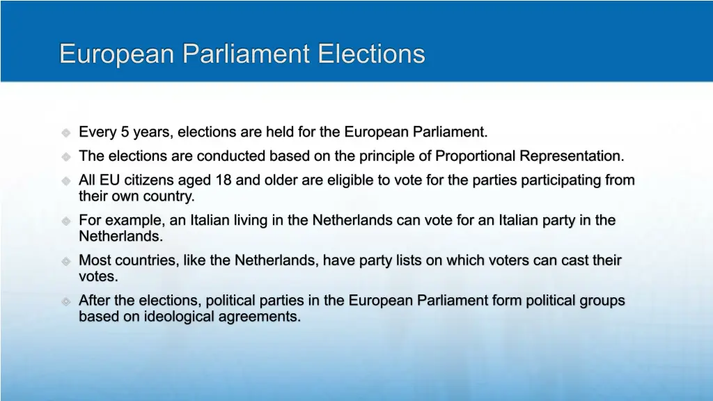 european parliament elections