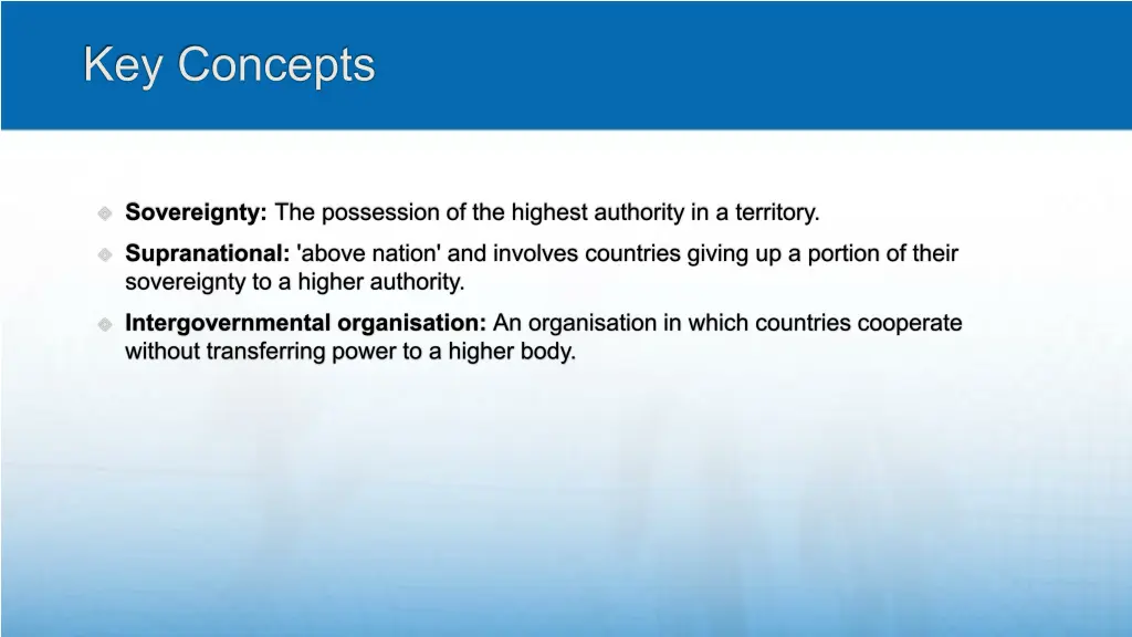 key concepts