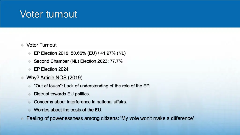 voter turnout