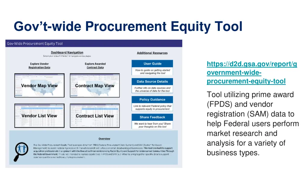 gov t wide procurement equity tool