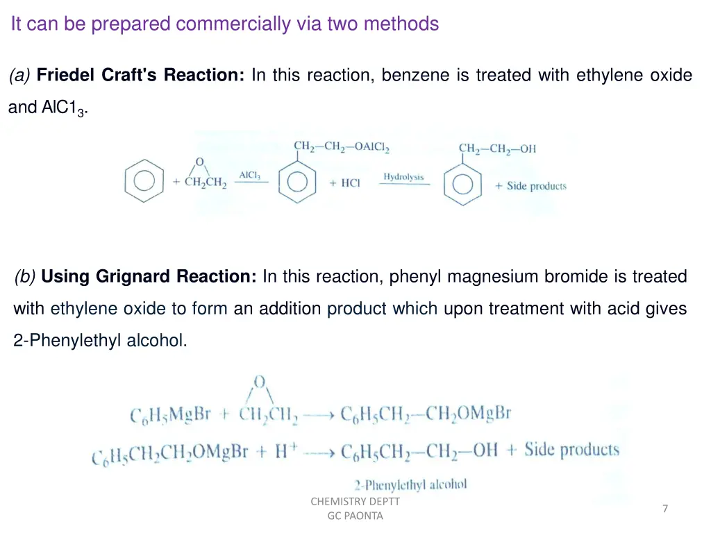 it can be prepared commercially via two methods