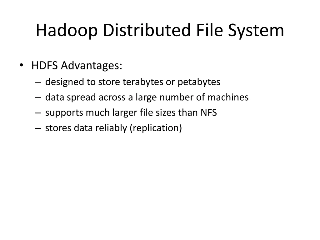hadoop distributed file system 1