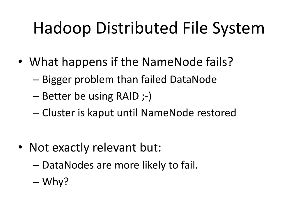 hadoop distributed file system 13