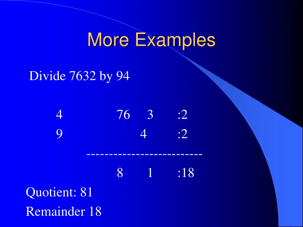 more examples