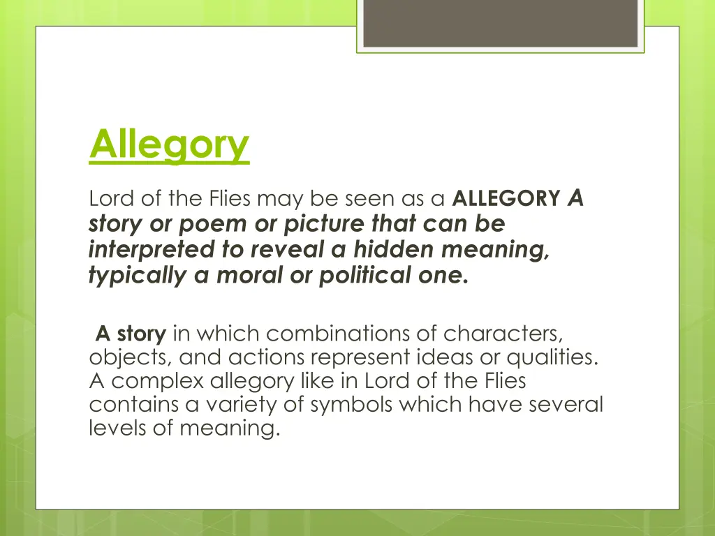 allegory