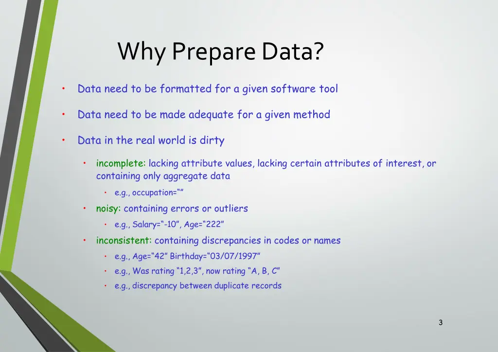 why preparedata