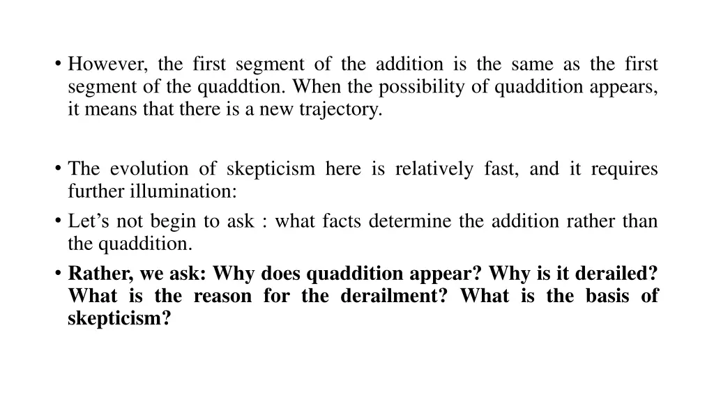 however the first segment of the addition