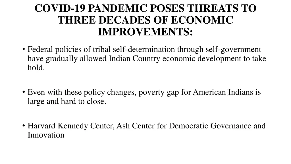 covid 19 pandemic poses threats to three decades