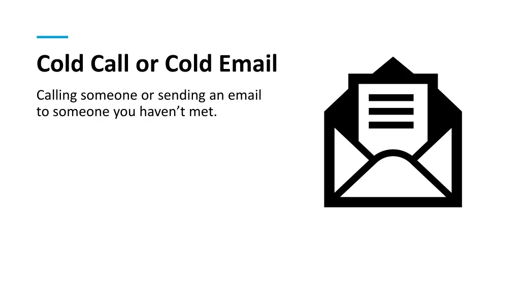 cold call or cold email