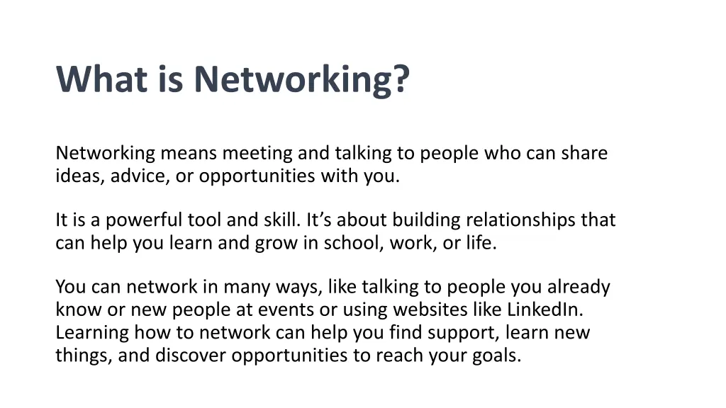what is networking