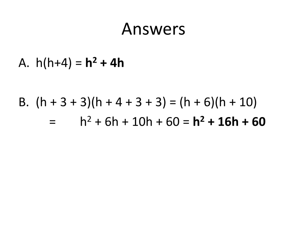 answers
