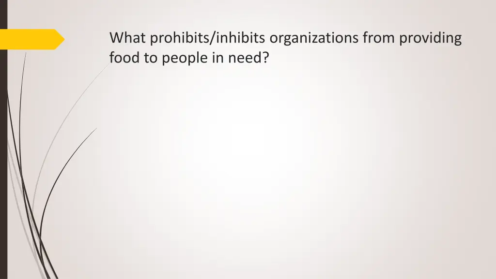 what prohibits inhibits organizations from