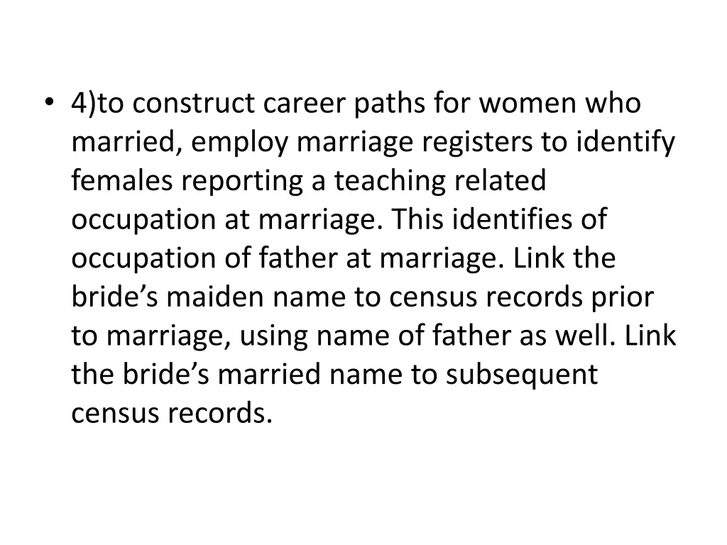 4 to construct career paths for women who married