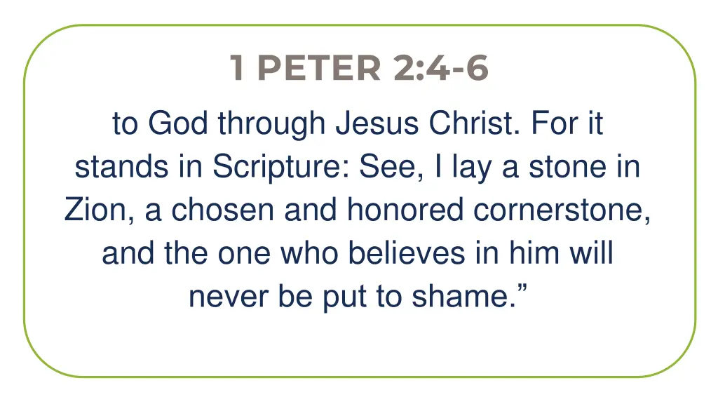 1 peter 2 4 6 1