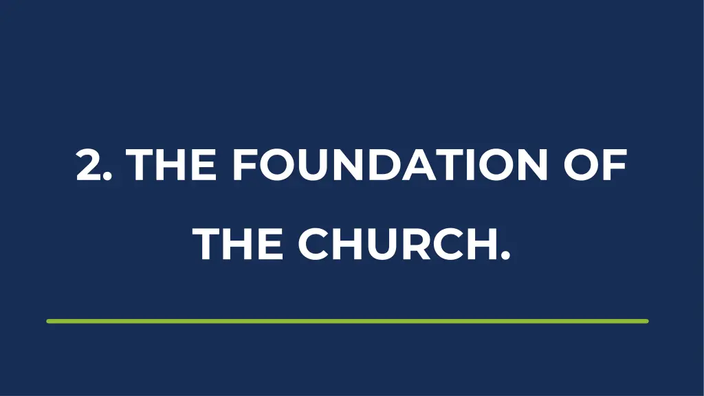 2 the foundation of