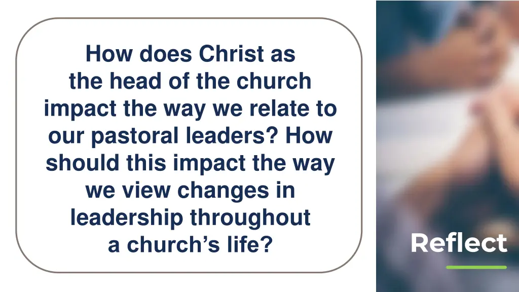 how does christ as the head of the church impact