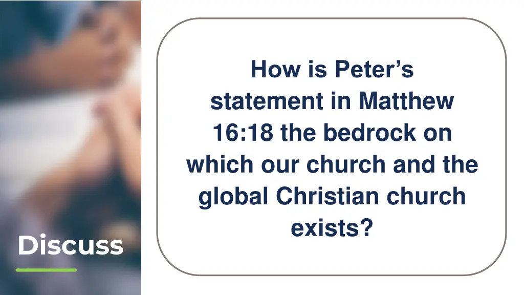 how is peter s statement in matthew