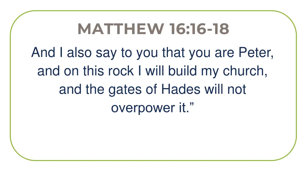 matthew 16 16 18 1