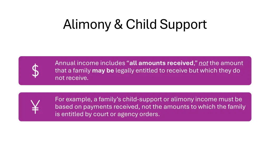 alimony child support