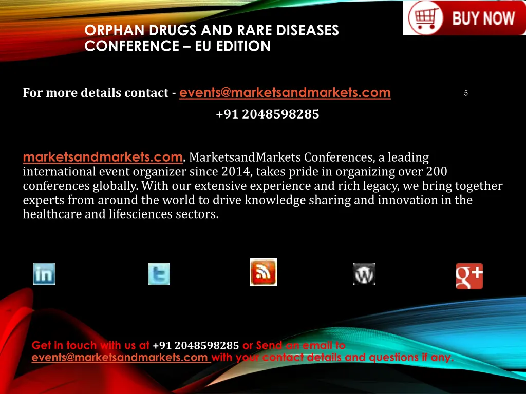 orphan drugs and rare diseases conference