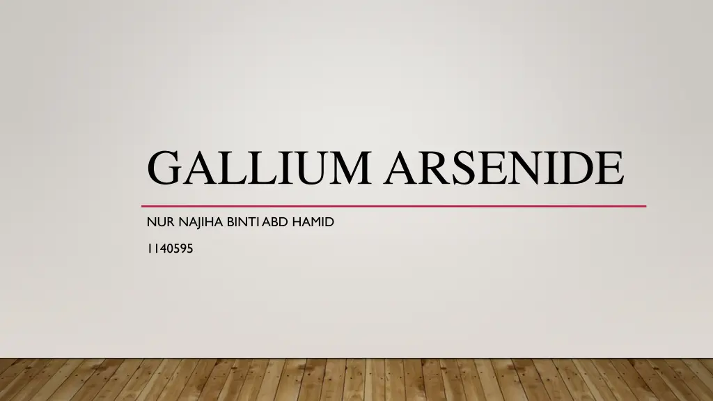 gallium arsenide