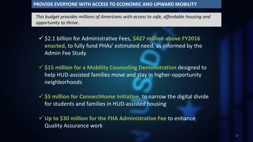 hud s 2013 budget strengthening the nation