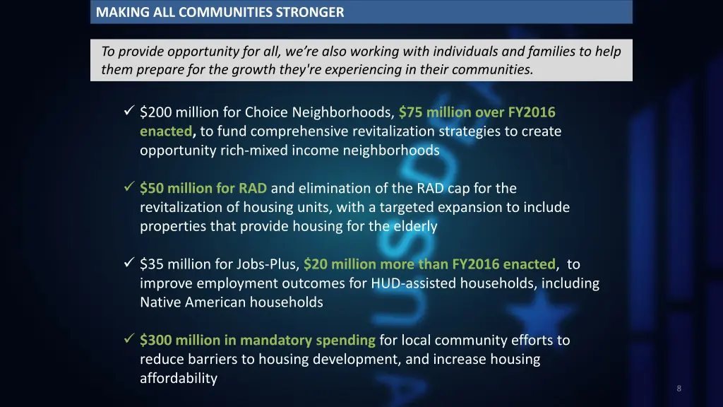 making all communities stronger