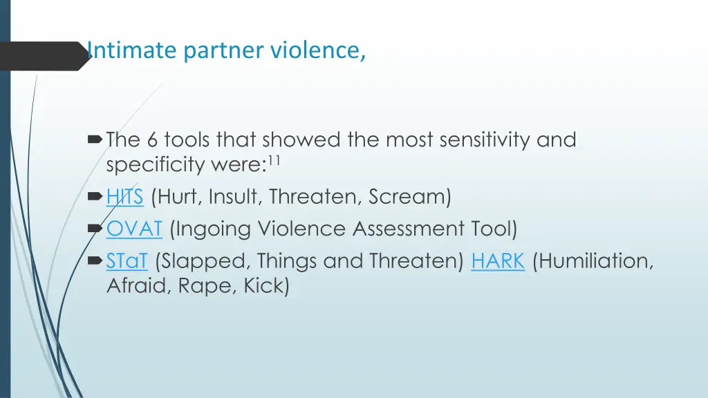intimate partner violence
