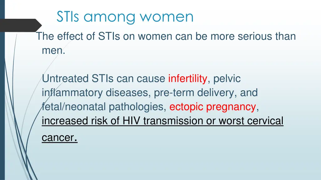 stis among women
