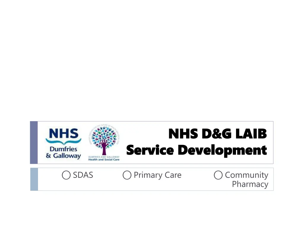 nhs d g laib nhs d g laib service development