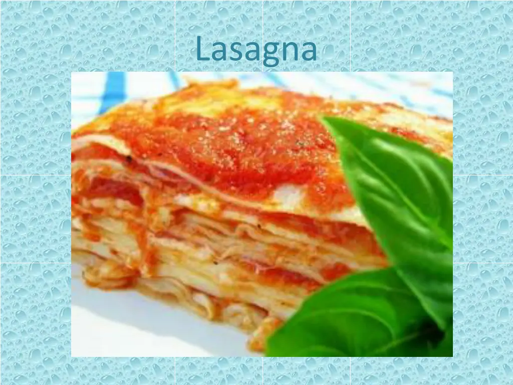 lasagna
