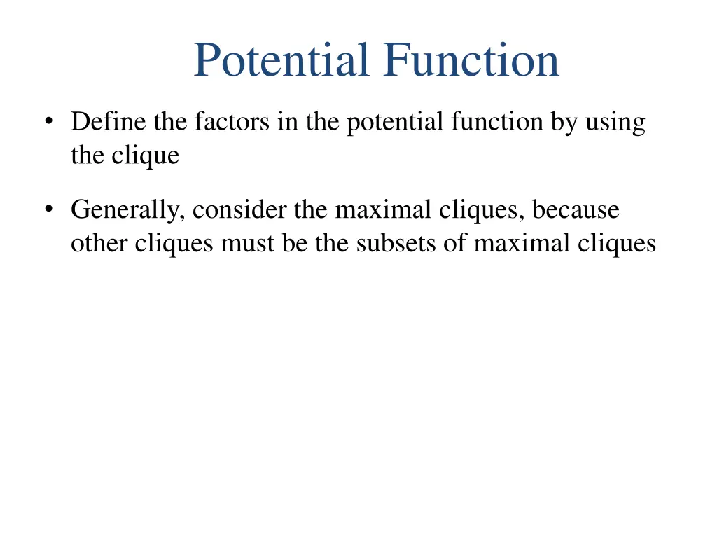 potential function