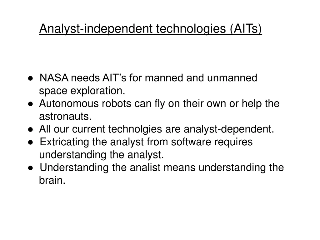 analyst independent technologies aits