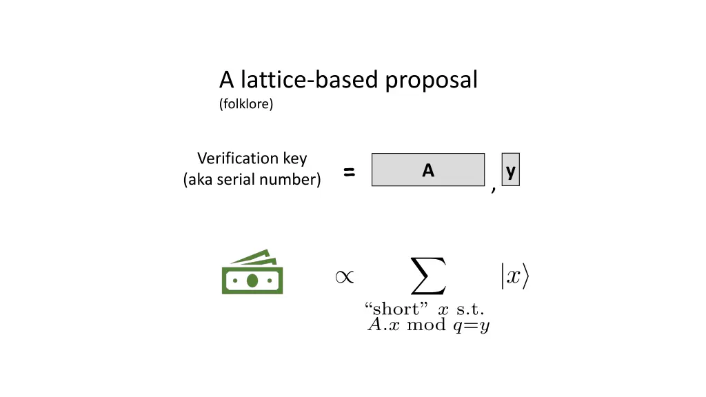 a lattice based proposal folklore