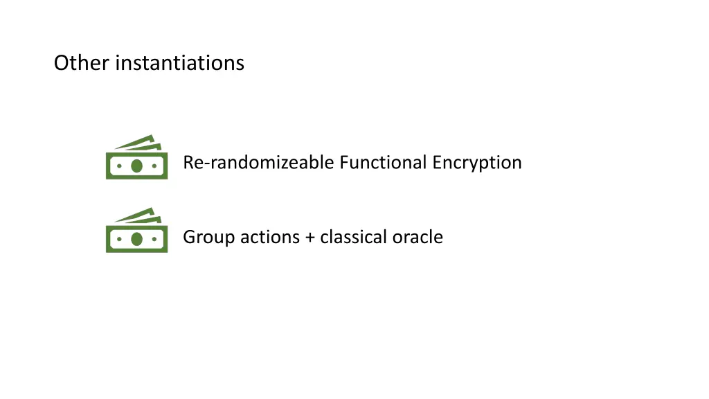 other instantiations