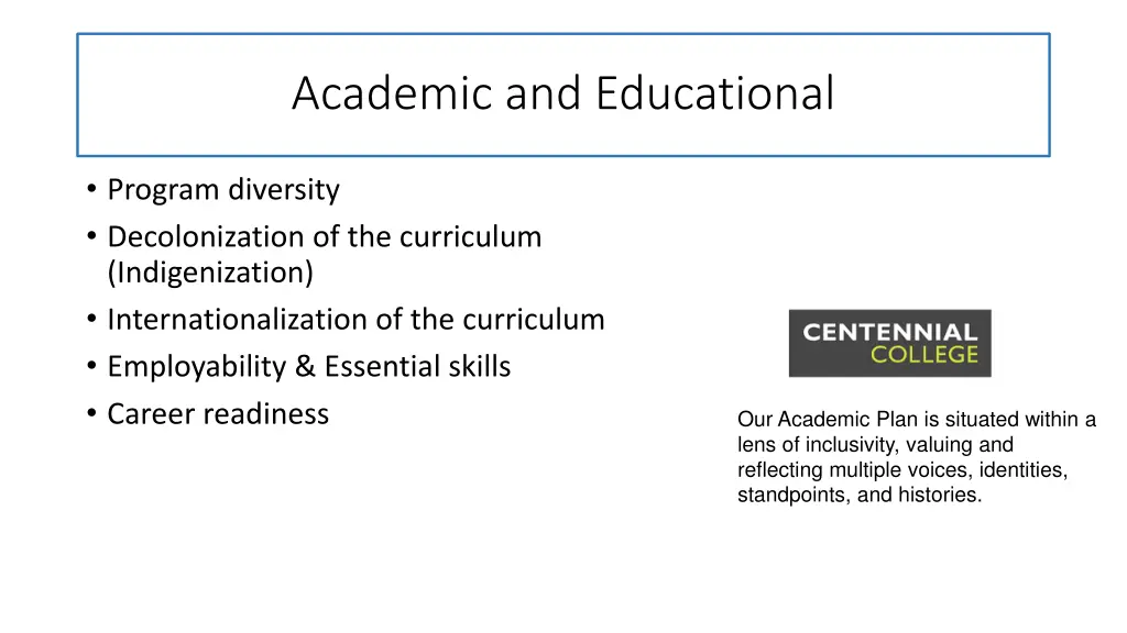 academic and educational