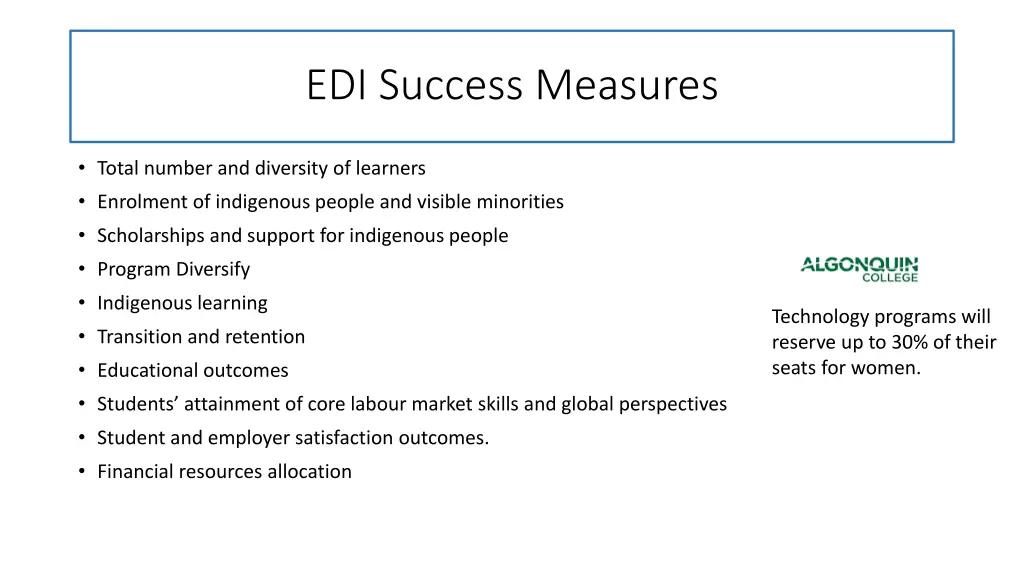 edi success measures