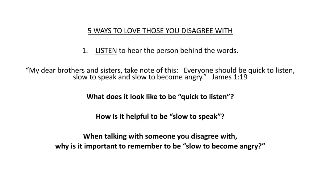 5 ways to love those you disagree with