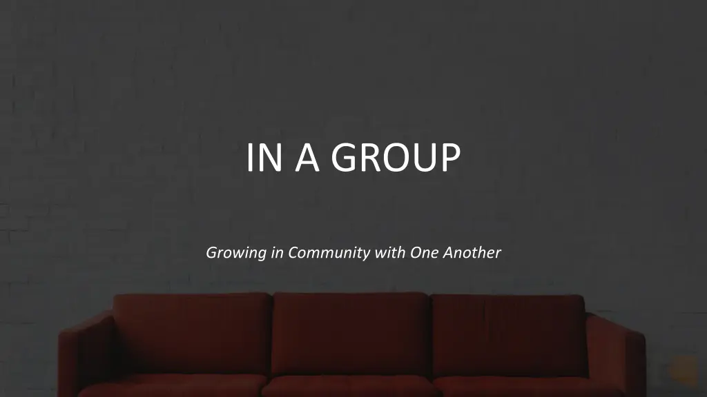 in a group