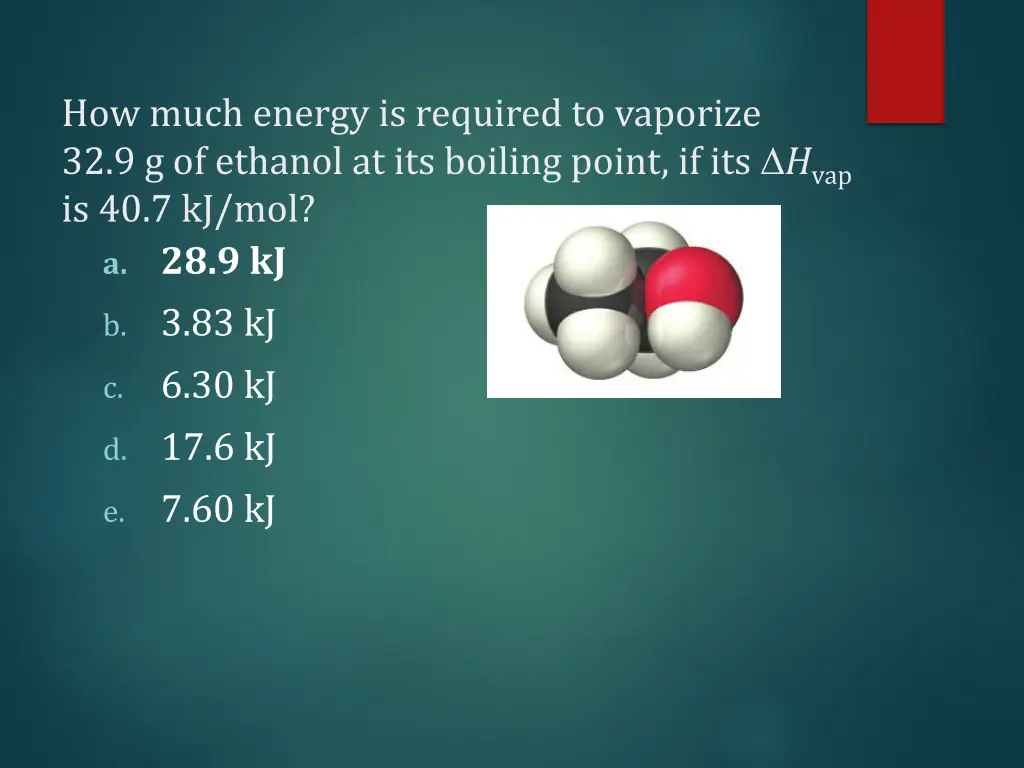 how much energy is required to vaporize 1