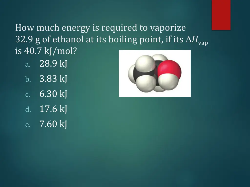 how much energy is required to vaporize