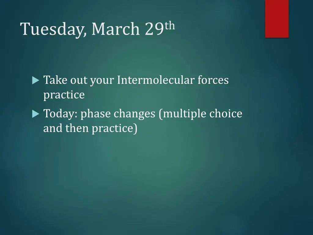 tuesday march 29 th