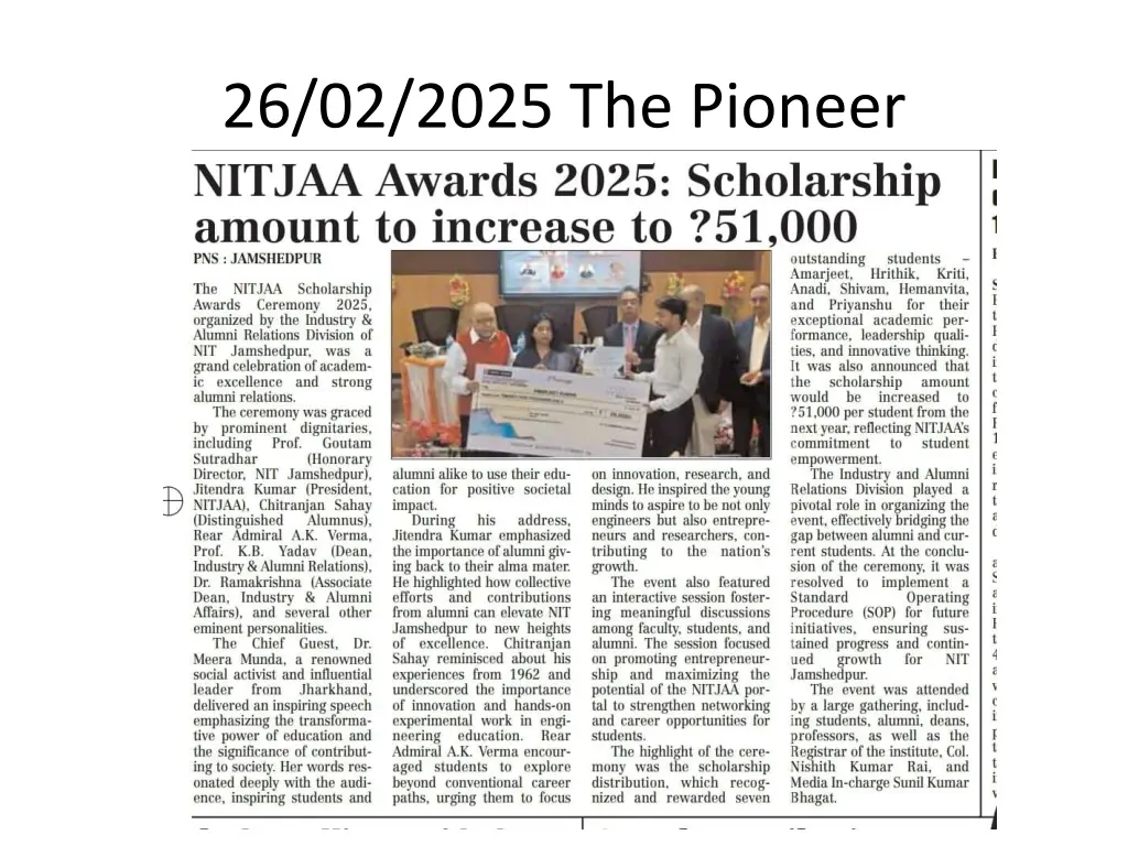 26 02 2025 the pioneer