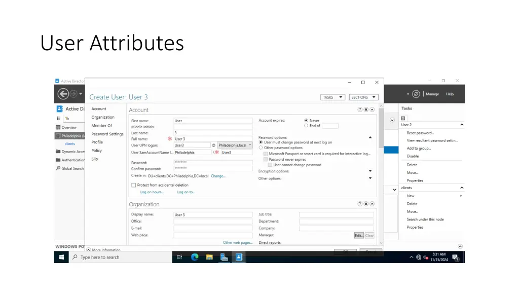 user attributes 1