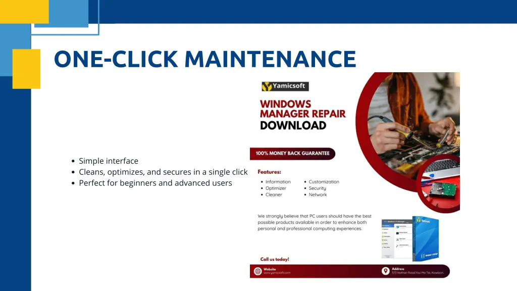 one click maintenance