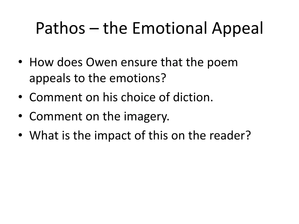 pathos the emotional appeal