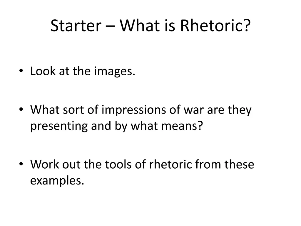 starter what is rhetoric